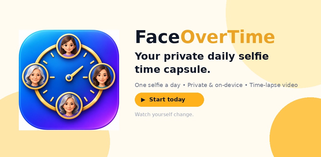 Face Over Time feature graphic
